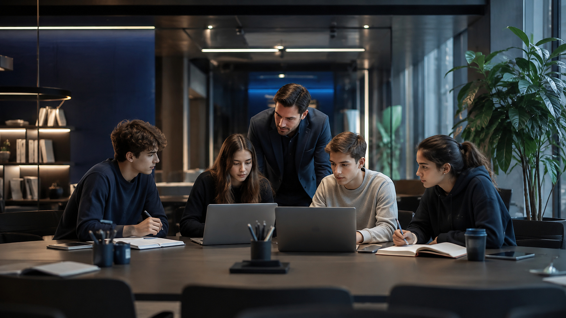 Командная работа учеников Brand School